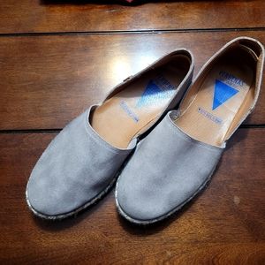 Verbenas Suede Carmen Beige Tan Espadrille Flat Shoes Size 39